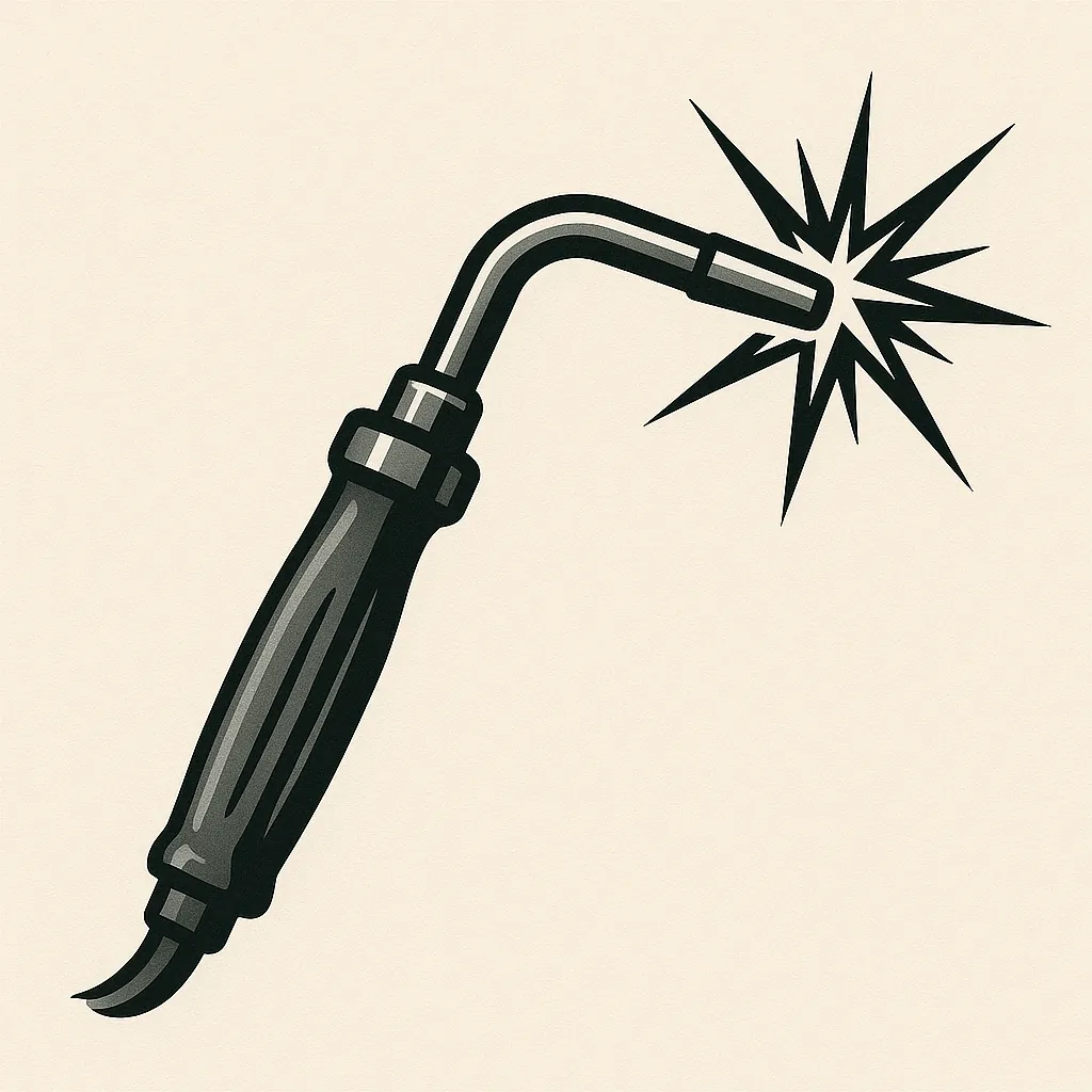 welder torch icon for fabrication